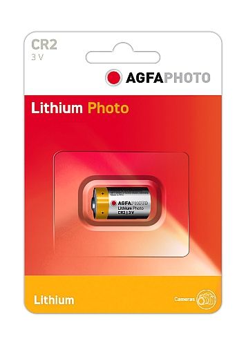 AgfaPhoto CR2 Lithium Batterij - 3V - Grijs/Rood