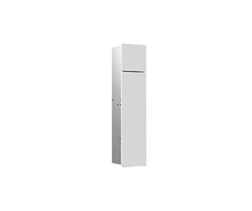 Emco ASIS Pure inbouwkastmodule - Toiletpapierhouder & toiletborstelhouder - Wit mat