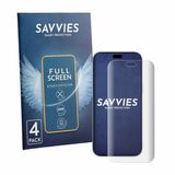 Savvies - Screenprotector voor Apple iPhone 18 Pro Max - Folie Beschermfolie transparant volledig dekking 4 Stuks