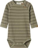 NAME IT NBMKAIL LS SLIM BODY LIL NOOS Baby Bodies Overland Trek Gestreept