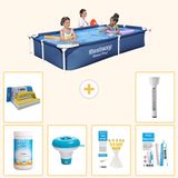 Bestway Rechthoekig Steel Pro Zwembad - 221 x 150 x 43 cm - Blauw