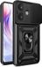 Techsuit Hoesje geschikt voor Xiaomi Redmi 13C 5G - Camshield Back Cover - Zwart