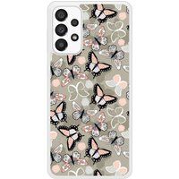 Samsung Beschermende siliconen case compatibel met Galaxy A33 5G Vintage Butterflies