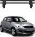 Omac Barres De Toit Transversales En Aluminium Pour Suzuki Swift Ii 2013-2017 Fl – Antivol – Rainure En T – Testées City Crash – Charge Max 50 Kg Noir