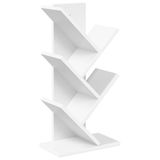 vidaXL Boekenkast in de vorm van een boom 4-tier 30 x 18 x 60 cm Wit
