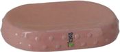 Gerimport Zeephouder/zeepbakje roze keramiek 15 cm