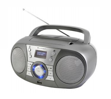 Soundmaster SCD1800TI - Draagbare DAB+/FM-radio met Bluetooth, CD/MP3-speler en USB - Zilver