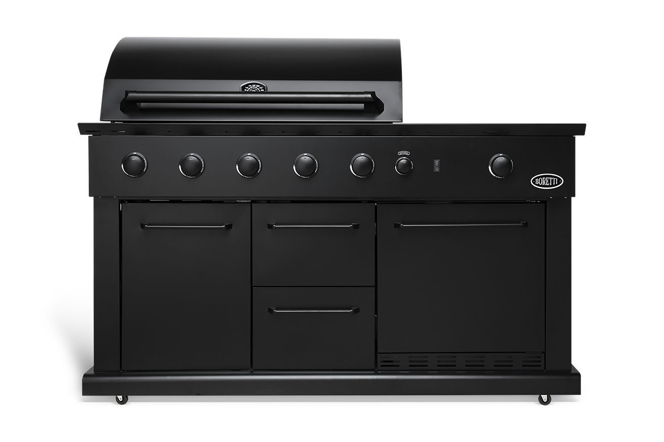 Boretti Luciano Barbecue Kookunit Gas Zwart - 24900 W - Cooking Station