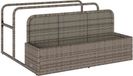 Sac de rangement pour piscine, gris, 110x100x57 cm, polyrotin