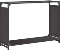 vidaXL - Brandhoutrek - 90x28x65 cm - Koudgewalst Staal - Zwart