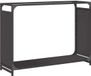 vidaXL - Brandhoutrek - 90x28x65 cm - Koudgewalst Staal - Zwart