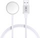 Tech-Protect Mc02 Ultraboost Câble de recharge magnétique 100cm Apple Watch Blanc