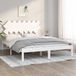 Maison Exclusive - Lit en bois massif, blanc, 140x200 cm
