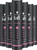 Taft Laque Power Cashmere - Tenue longue durée - Pour cheveux secs et abîmés - Formule végane - 6x250 ml