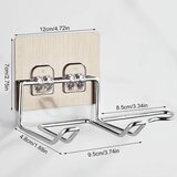 Föhnhouder RVS Wandmontage - Zonder boren - Zilver Goud