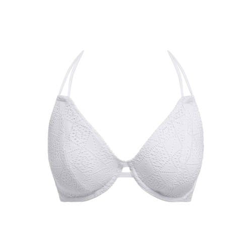 Freya Nomad Nights wit niet-voorgevormde crochet halter bikinitop
