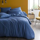 Bamboe Origin - Camille Marine - Bamboe Dekbedovertrek 260x240cm