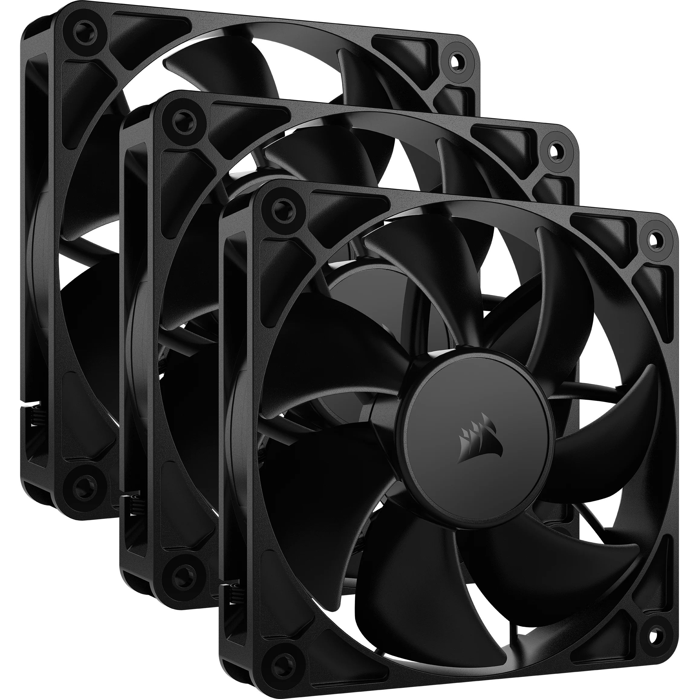 CORSAIR RS120 PWM 120mm Fan - 3 Pack - Black