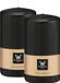 Wiedemann Bougie cylindrique/bougie pilier - 2x - noir - 12 x 6 cm - 33 heures de combustion