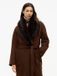 Tommy Hilfiger Manteau en laine mélangée à col châle coupe décontractée Femme Marron