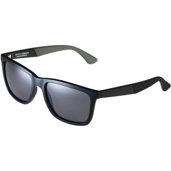 Sinner Bretton Unisex Zonnebril - Zwart - Grijs Glazen - UV-bescherming - Wayfarer