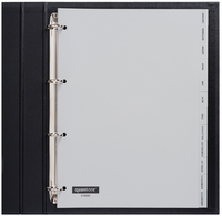 Tabblad Quantore A4 4 Rings PP Jan-Dec Grijs