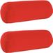 vidaXL Kussensloop 2 stuks HEERLEN Rood Ø 15 x 40 cm Polyester