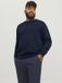 JACK&JONES JJEBASIC KNIT CREW NECK NOOS PLS Hommes Pulls en maille Bleu marine 8XL