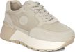 Big Star Baskets pour femme avec semelle plateforme en beige, collection printemps-été 2025
