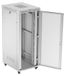 Lanberg Vrijstaande serverkast, 19 inch, 42U, 800x1000 mm, geperforeerde deuren, LCD-display, grijs (in platpakket)