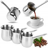 Merkloos KARL HAUSMANN Set van 3 RVS Melkopschuimers / Turkse Koffie Potten (600-1000ml)