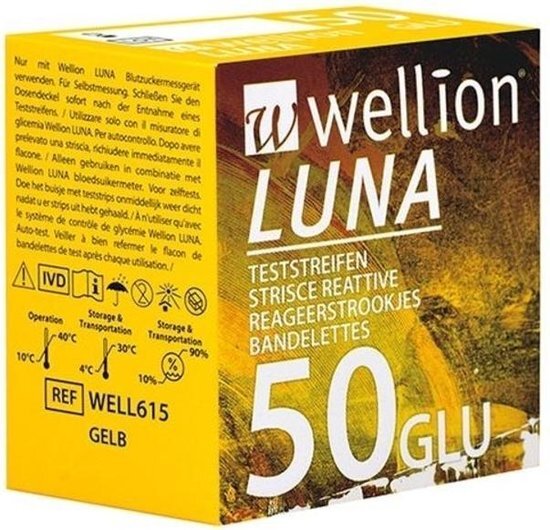 MedTrust Wellion Luna glucose teststrips (50 stuks