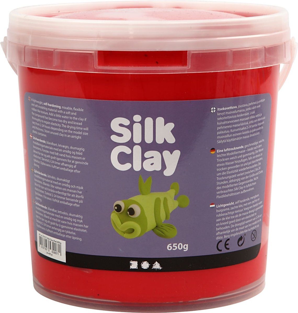 Silk Clay rood 650 gr - 5707167539071