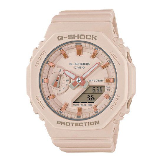 Casio G-Shock GMA-S2100-4AER Classic Dames Horloge Roze Resin Horlogekast 43 mm