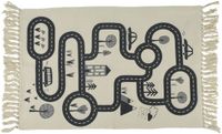 Koopman tapis de jeu multicolore 80x120cm route de voiture.