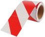 Famanu – Bande réfléchissante rouge/blanc 10 cm x 10 m