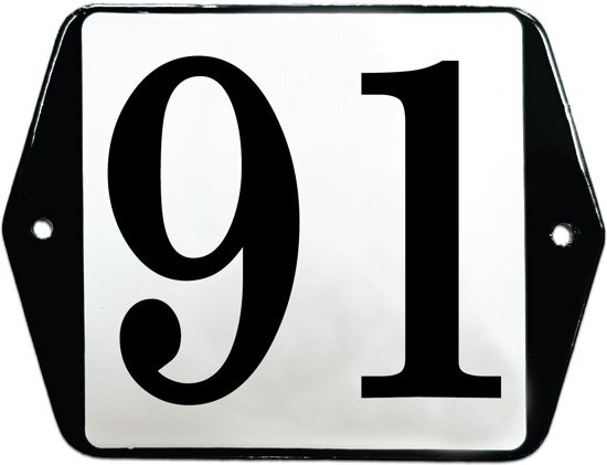 EmailleDesignÂ® Emaille huisummer model oor - 91