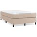 Boxspring avec matelas similicuir couleur cappuccino 120x200 cm