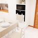 PETTI Artigiani Italiani - Ovenafdekking van stof, 100% katoen, 40 x 50 cm, beige hartjes, 100% Made in Italy