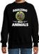 Bellatio Decorations Amazing Wild Animals Sweater Luiaard Zwart Kinderen 152/164