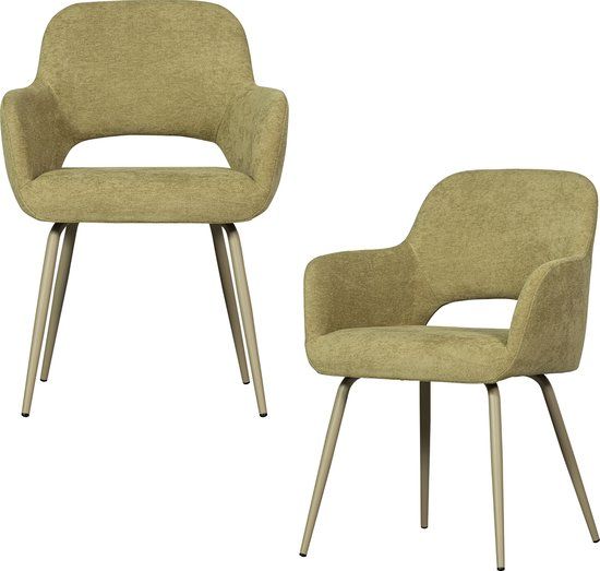 WOOOD Jenny Velvet Dining Chairs - Sage - Set of 2