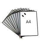 Djois, Tarifold Pro, 924017 - Pivot Tassen, A4, PP, Zwart, 10 Stuks