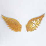 Elegant gouden decoratief metalen wandaccessoire (2 stuks), 46 x 50 cm