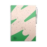 MOYU Cahier effaçable A4 - Flashy Moss - Rigide