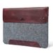 MegaGear MacBook tas van echt leer en fleece 13,3 inch - Maroon