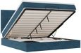 vidaXL lit coffre avec matelas 180x200cm velours bleu foncé