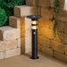 esotec Lampe solaire d'extérieur PIR sur pied Casoli 55 cm noir IP44 résistant aux intempéries 102747