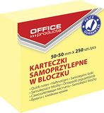OFFICE PRODUCTS Mini-zelfklevende notitieblaadjes geel basic/50 x 50 mm/1 x 250 vellen