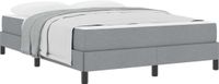 vidaXL Boxspring bed Lichtgrijs 140 x 190 cm Stof