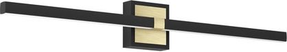 EGLO Peguera Wandlamp - LED - 80 cm - Zwart|Goud - Badkamer - Spiegellamp
